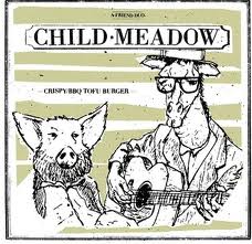 CHILD MEADOW "Crispy BBQ tofu burger"